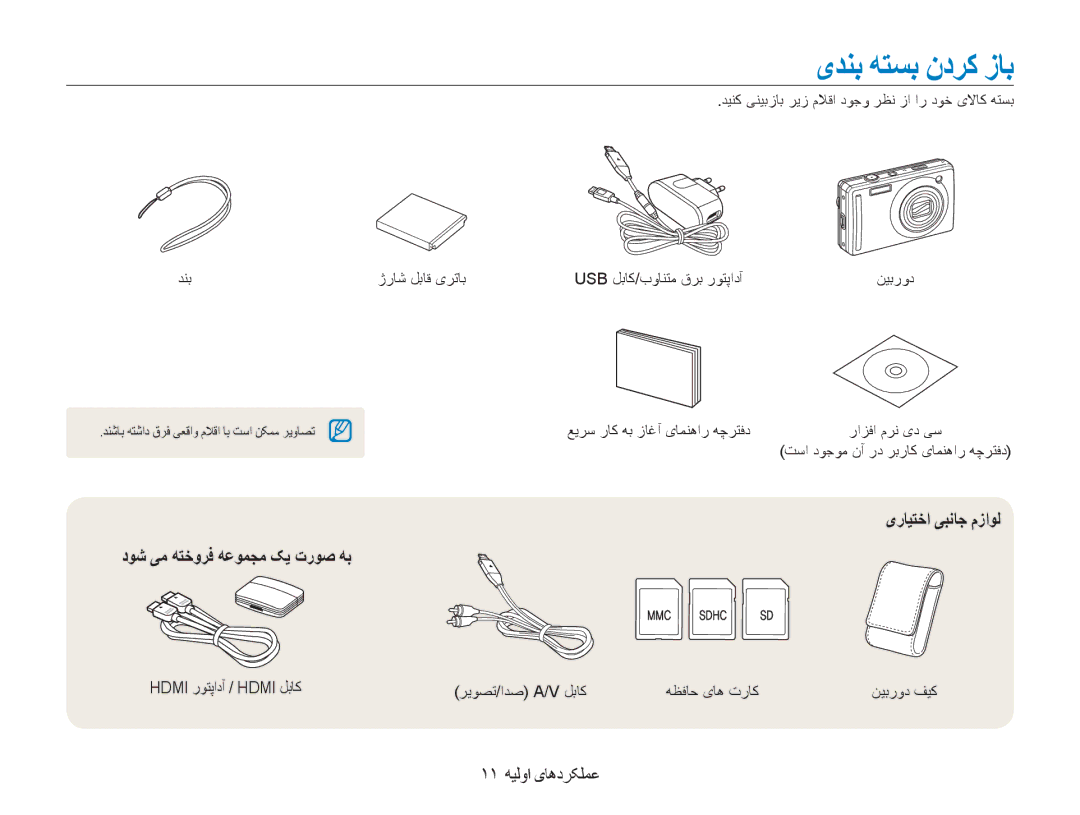 Samsung EC-PL70ZZDPSME manual یدنب هتسب ندرک زاب, دوش یم هتخورف هعومجم کی تروص هب, یرایتخا یبناج مزاول, 11 عملکردهای اولیه 