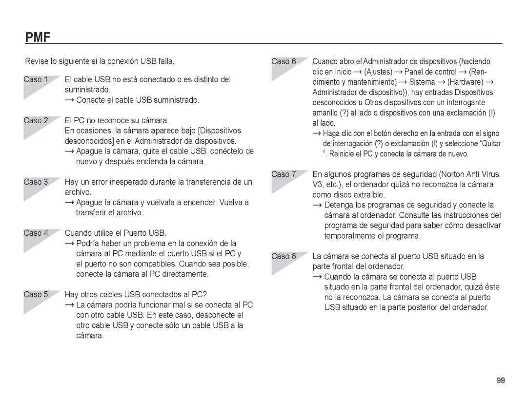 Samsung EC-PL80ZZBPBE1 manual Clic en Inicio Ajustes, Ren, Panel de control, Dimiento y mantenimiento 