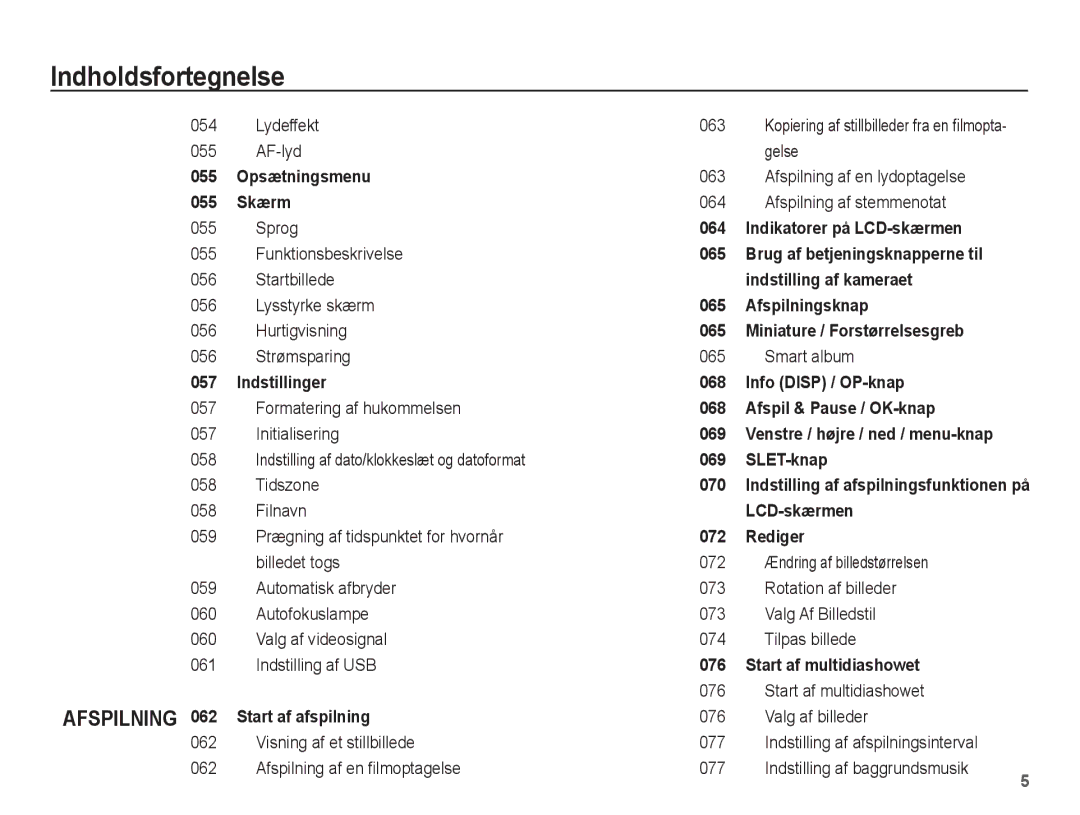 Samsung EC-PL80ZZBPBE2, EC-PL80ZZBPLE2 manual Lydeffekt AF-lyd, Smart album 