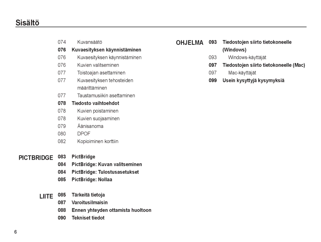 Samsung EC-PL80ZZBPLE2 Kuvaesityksen käynnistäminen 093 Windows-käyttäjät, Kuvien valitseminen, Kuvaesityksen tehosteiden 