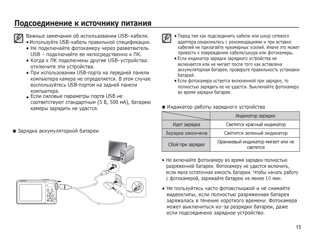 Samsung EC-PL80ZZBPLRU, EC-PL80ZZBPSRU ǪȈȎȕȣȍ ȏȈȔȍȟȈȕȐȧ Ȗȉ ȐșȗȖȓȤȏȖȊȈȕȐȐ USB-ȒȈȉȍȓȧ, ǰȕȌȐȒȈȚȖȘ ȘȈȉȖȚȣ ȏȈȘȧȌȕȖȋȖ țșȚȘȖȑșȚȊȈ 