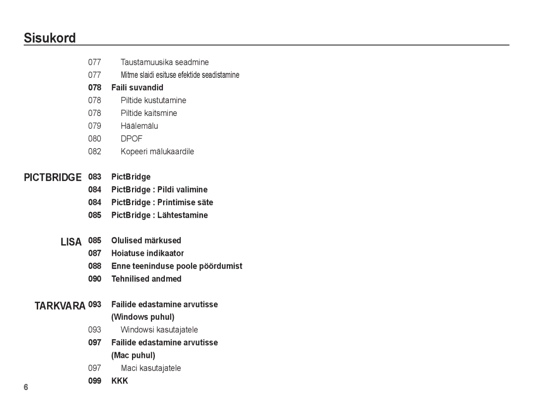 Samsung EC-PL80ZZBPBRU, EC-PL80ZZBPSRU manual Pictbridge 