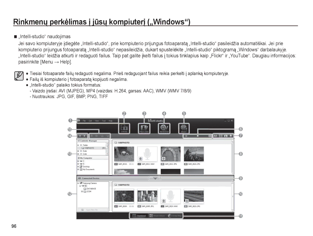 Samsung EC-PL80ZZBPBRU, EC-PL80ZZBPSRU manual Rinkmenǐ perkơlimas Ƴ jǌsǐ kompiuterƳ „Windows 