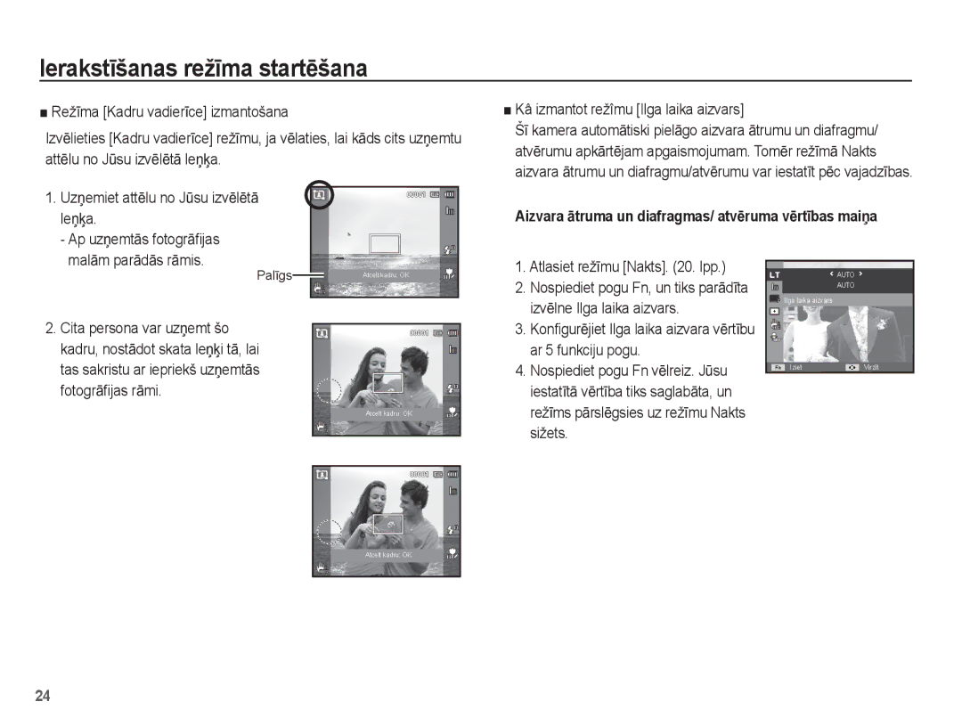 Samsung EC-PL80ZZBPBRU IzvƝlne Ilga laika aizvars, Ar 5 funkciju pogu, Sižets, Ap uzƼemtƗs fotogrƗﬁjas malƗm parƗdƗs rƗmis 