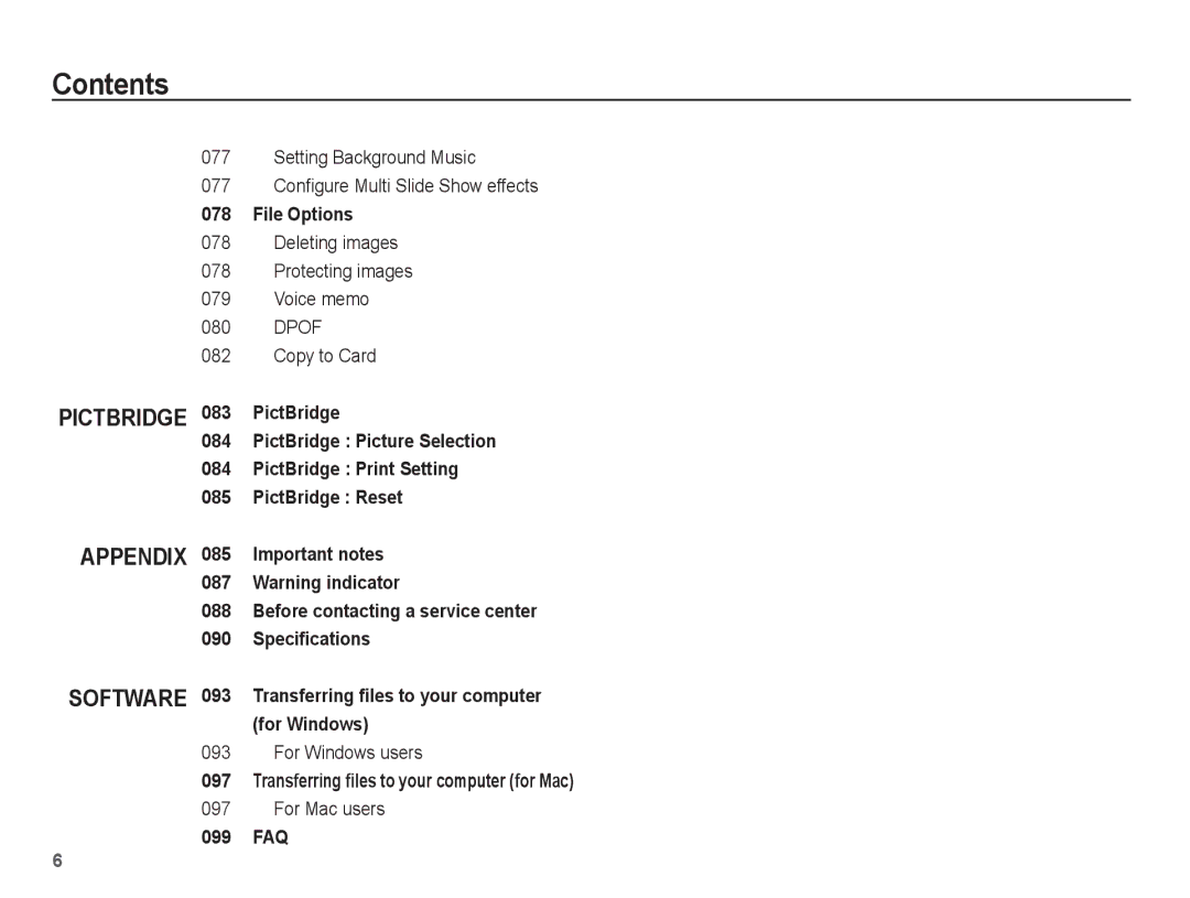 Samsung EC-PL80ZZBPSIT, EC-PL81ZZBPRE1, EC-PL81ZZBPBE1, EC-PL81ZZBPSE1, EC-PL81ZZBPLE1 manual For Windows users, For Mac users 