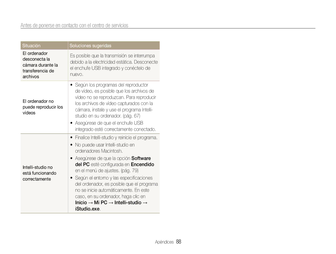 Samsung EC-PL90ZZBAAGB Desconecta la, Cámara durante la, Transferencia de, Nuevo, Según los programas del reproductor 