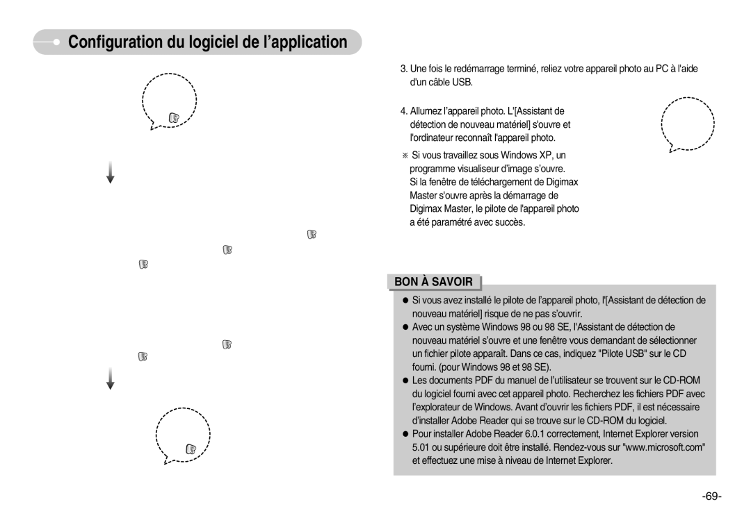 Samsung EC-S1000SBA/E1, EC-S1000SBA/FR, EC-S1000BBA/AS, EC-S1000SBB/E1 manual Configuration du logiciel de l’application 