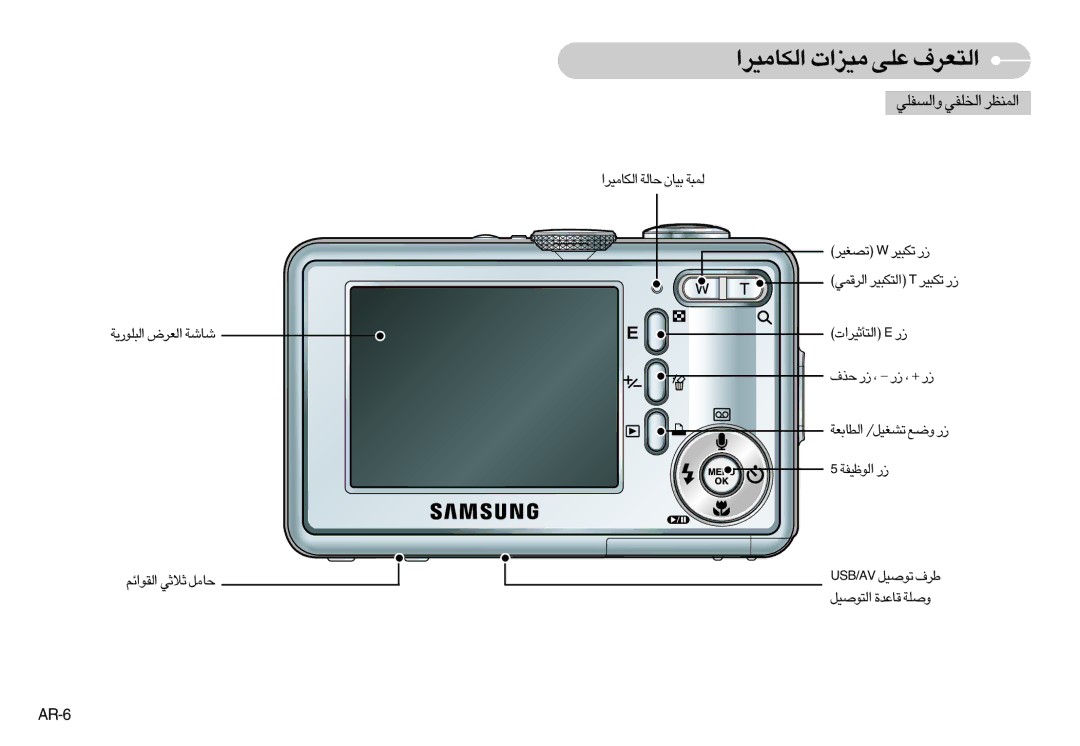 Samsung EC-S1000BBB/AS, EC-S1000SBB/E1, EC-S1000SBC/E1, EC-S1000SBD/E1 AR-6, «∞ºHKw «∞ªKHw «∞LMEd, «∞JU±Od« U∞W OUÊ ∞L∂W 