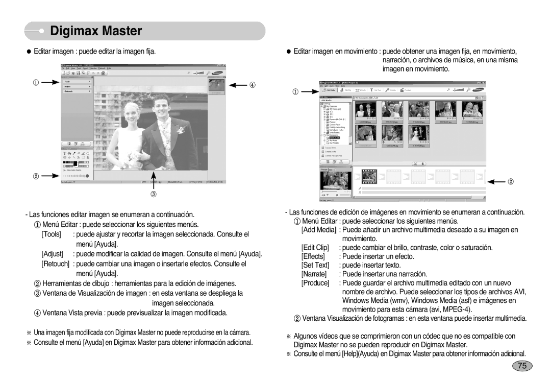 Samsung EC-S1000SBB/E1 manual Digimax Master 