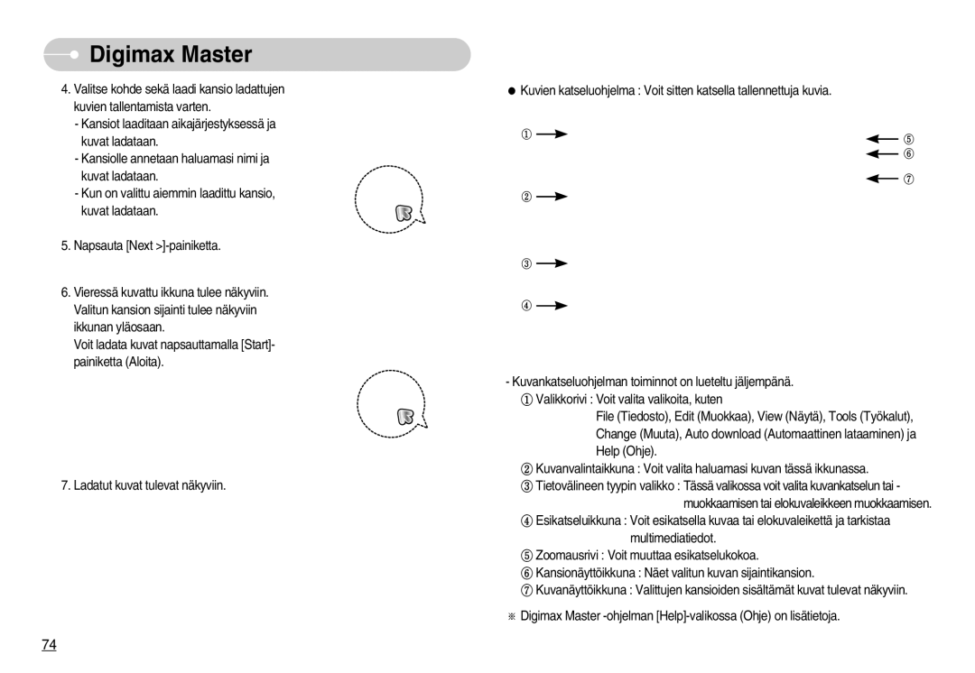 Samsung EC-S1000SBB/E1 manual Digimax Master 