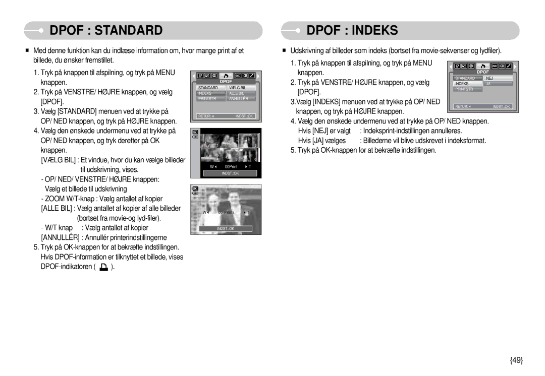 Samsung EC-S1000SBB/E1 manual Dpof Standard 