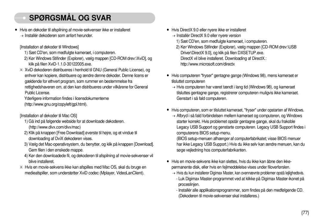 Samsung EC-S1000SBB/E1 manual Spørgsmål OG Svar 