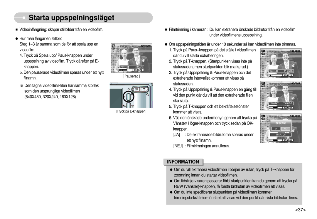 Samsung EC-S1000SBB/E1 manual Pauserad 