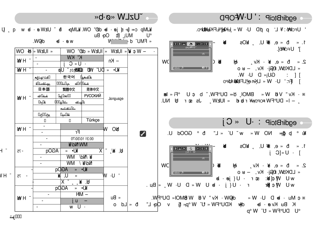 Samsung EC-S1030BBB/TR, EC-S1030BDA/AS manual «∞C∂j …≈´Uœ egdirBtciP, «ù´b«œ ÆUzLW, ßKºKW ±Kn, ±MªHi «∞Bu‹ ±∑ußj, AR-54 