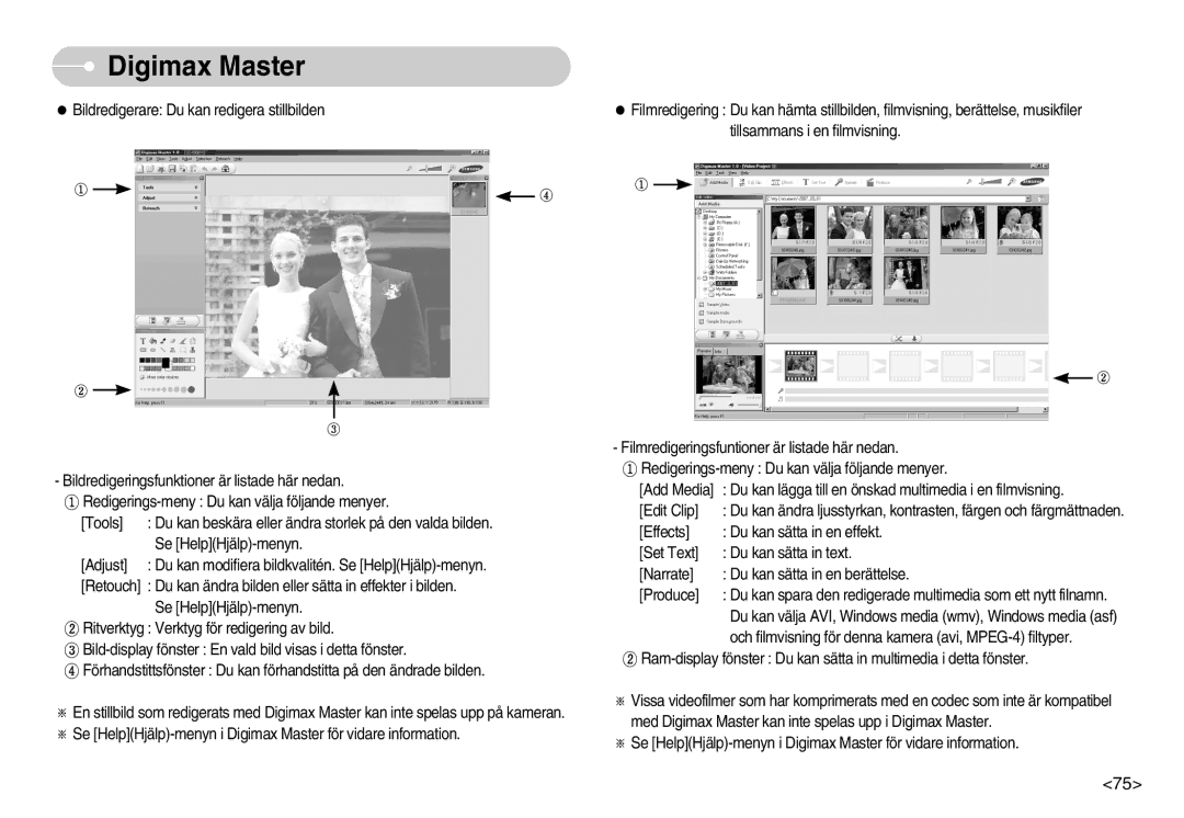 Samsung EC-S1030BBA/FI, EC-S1030SBA/FI, EC-S1030SDC/DE, EC-S1030BDC/DE, EC-S1030SBB/E2, EC-S1030BBC/E2 manual Digimax Master 