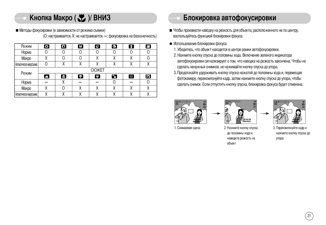 Samsung EC-S1030BBA/RU, EC-S1030SBB/RU, STW-S1030S, STW-S1030B, EC-S1030SBA/RU, EC-S1030BBB/RU manual Усировки 