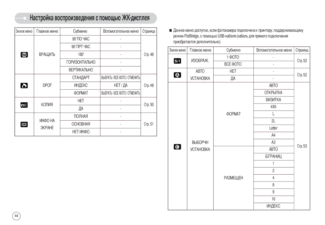 Samsung EC-S1030SBA/RU, EC-S1030SBB/RU, STW-S1030S, STW-S1030B, EC-S1030BBA/RU, EC-S1030BBB/RU manual 180, Dpof 