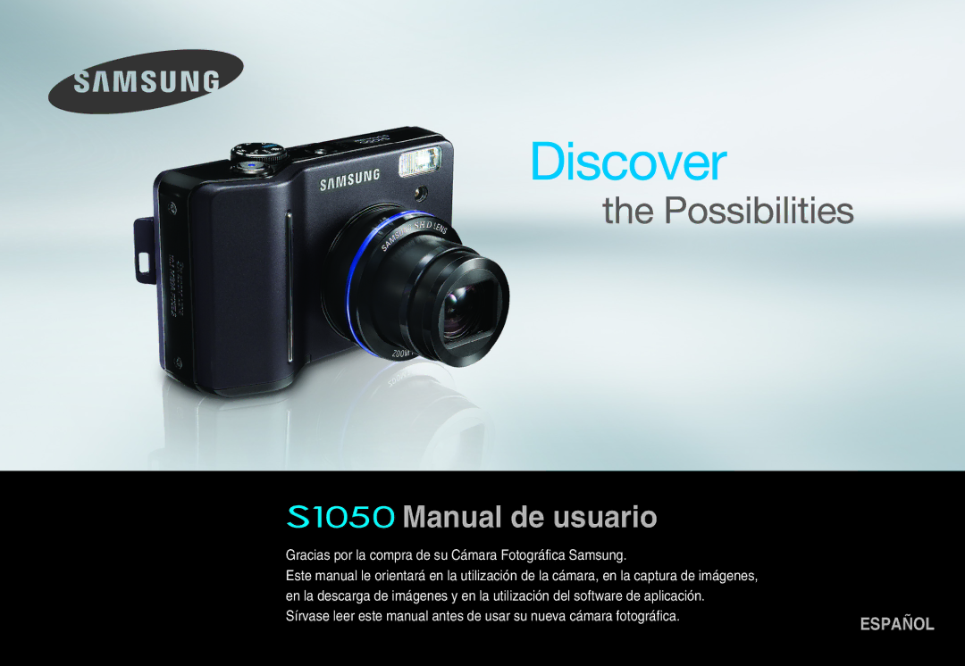 Samsung EC-S1050SBB/E2, EC-S1050BDA/DE, EC-S1050SBA/FR, EC-S1050BBA/FR, EC-S1050SDA/DE, EC-S1050SFB/FR manual English 