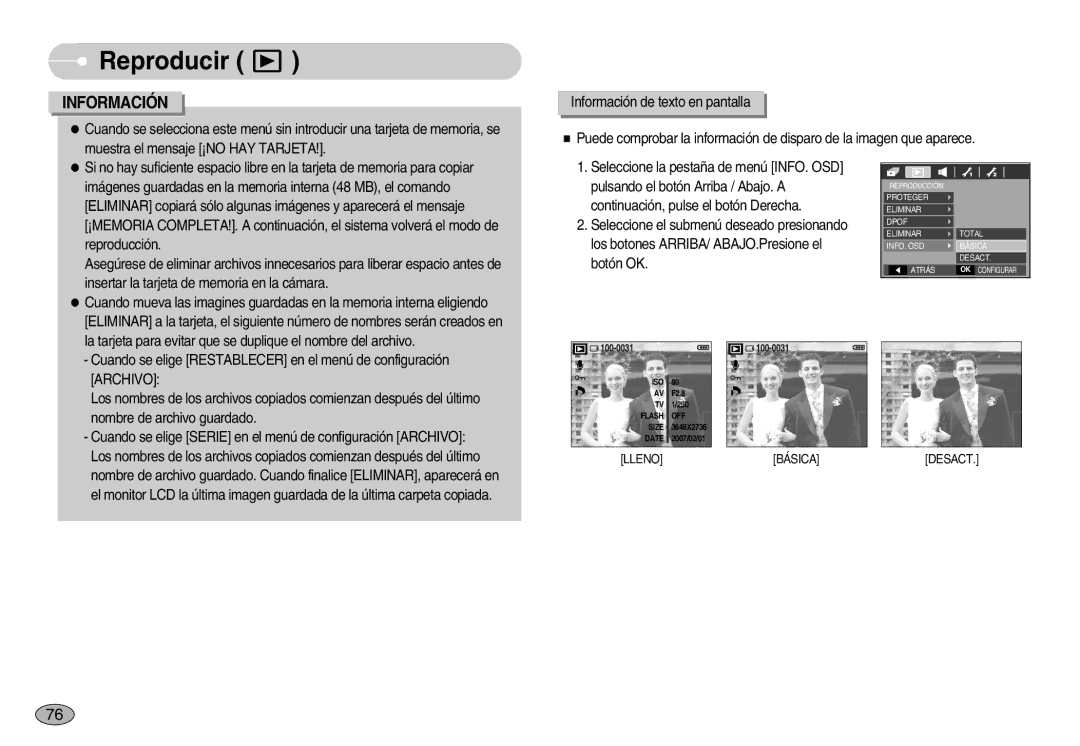 Samsung EC-S1050SBC/AS, EC-S1050BDA/DE, EC-S1050SDA/DE, EC-S1050BBA/E1, EC-S1050SBA/E1, EC-S1050BDB/AS manual Archivo 