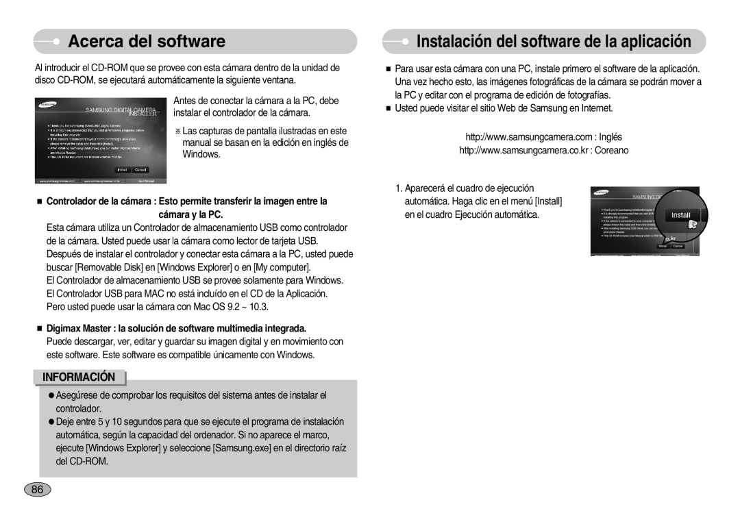 Samsung EC-S1050SBA/E1, EC-S1050BDA/DE Acerca del software, Digimax Master la solución de software multimedia integrada 