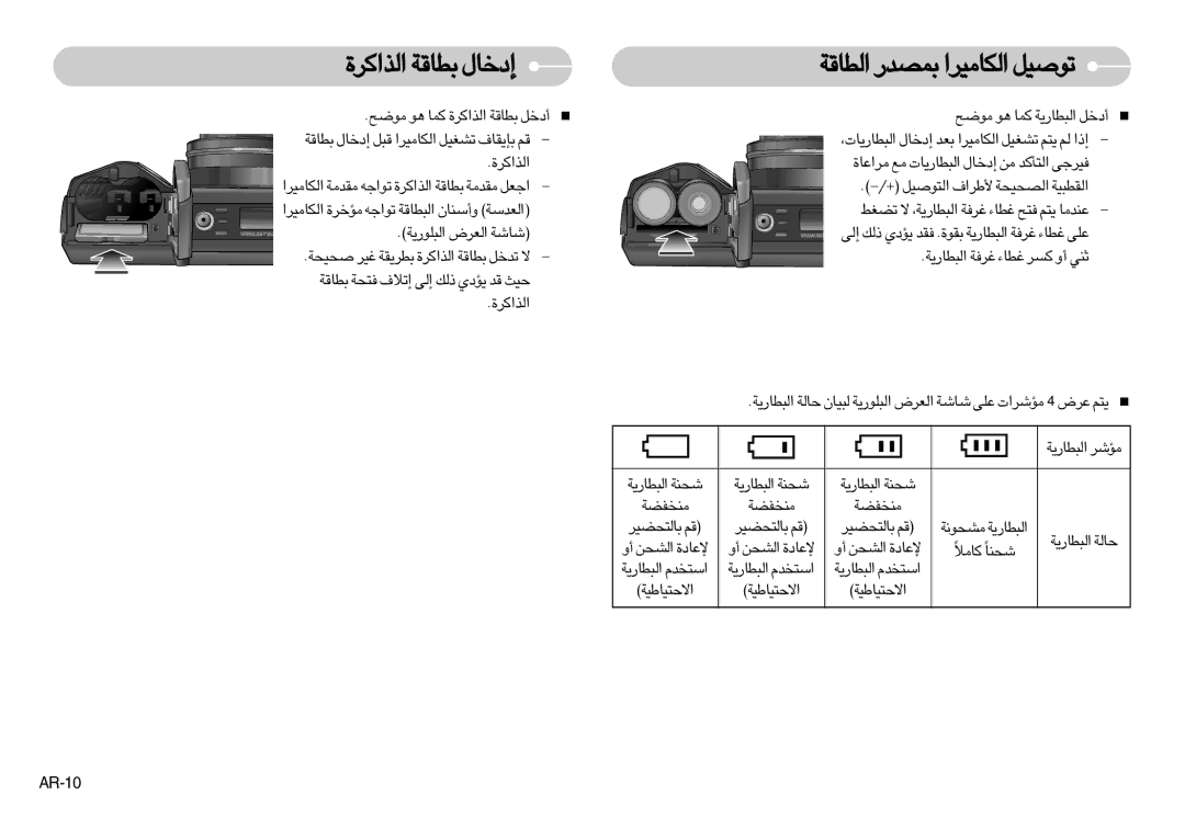 Samsung EC-S1050SBB/AS, EC-S1050BDB/AS, EC-S1050SDB/AS, EC-S1050SFB/TR, EC-S1050BBA/TR, EC-S1050BDA/AS ±Mªhcw, ØU±öÎMUÎ, AR-10 