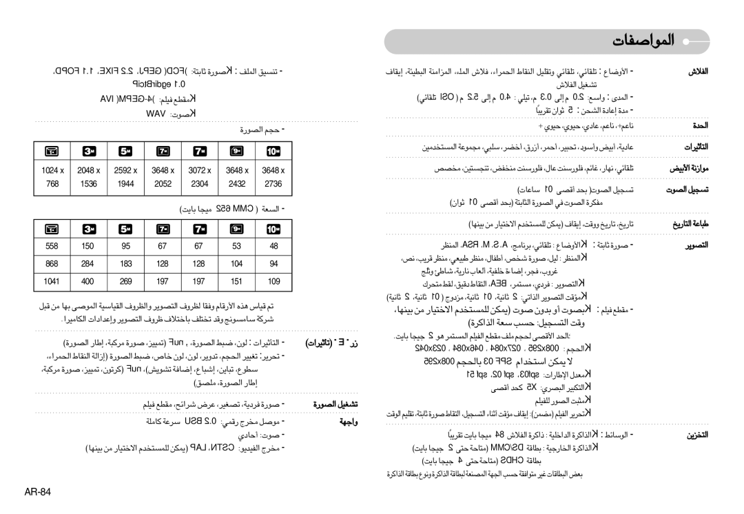 Samsung EC-S1050SHB/SP, EC-S1050BDB/AS manual …«∞c«Ød ßFW ºV «∞∑ºπOq ËÆX, 008x295 U∞πr 03 SPF «ß∑ªb«Â ¥LJs ô ※, AR-84 