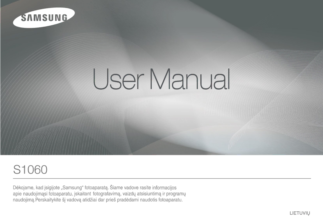 Samsung EC-S1060SBA/RU, EC-S1060BBA/RU manual 