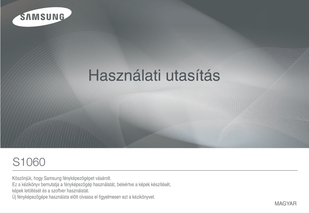 Samsung EC-S1060SDA/E3, EC-S1060BDA/E3, EC-S1060SBA/E2, EC-S1060S01KFR, EC-S1060BBA/E2, EC-S1060SBA/FR, EC-S1060B01KFR manual 