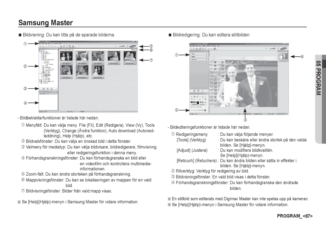 Samsung EC-S1060BDA/E3 manual Bildvisning Du kan titta på de sparade bilderna, Bildbetraktarfunktioner är listade här nedan 