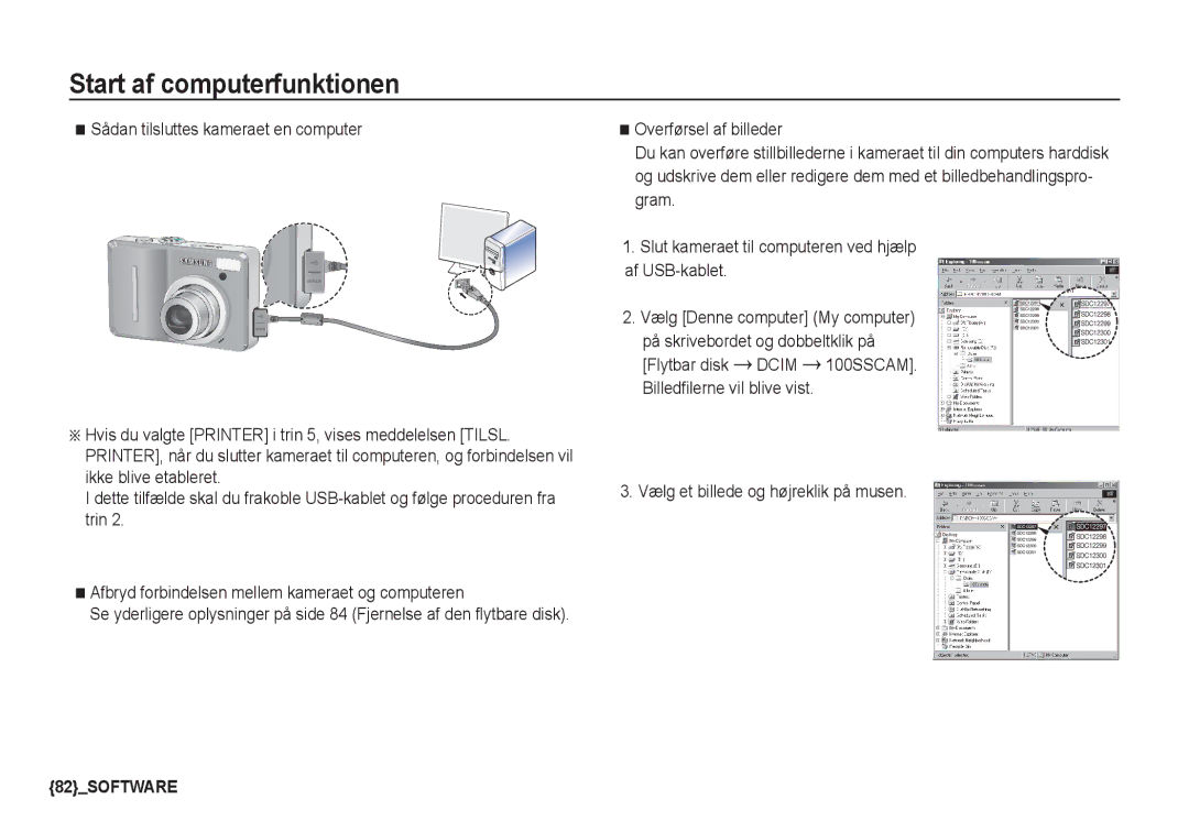 Samsung EC-S1050SDA/DE, EC-S1060BDA/E3, EC-S1060SDA/E3, EC-S1060SBA/E2, EC-S1050BDA/DE Vælg et billede og højreklik på musen 