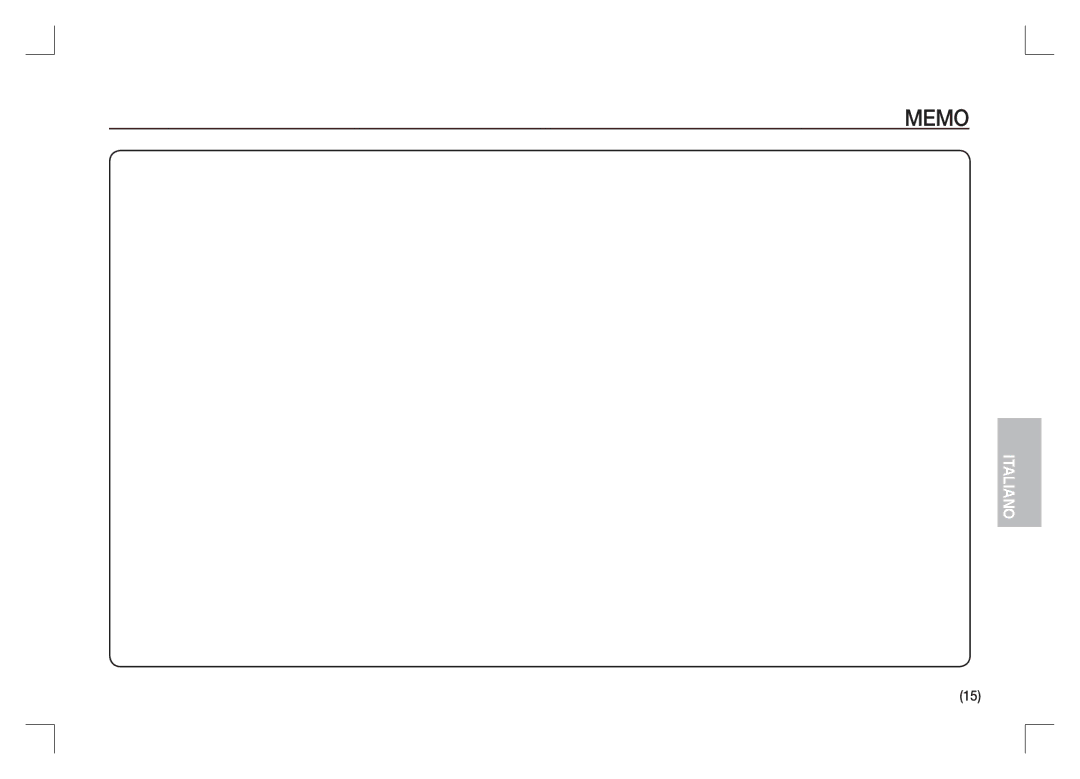 Samsung EC-S1065SBA/FR, EC-S1065PBA/FR manual Memo 