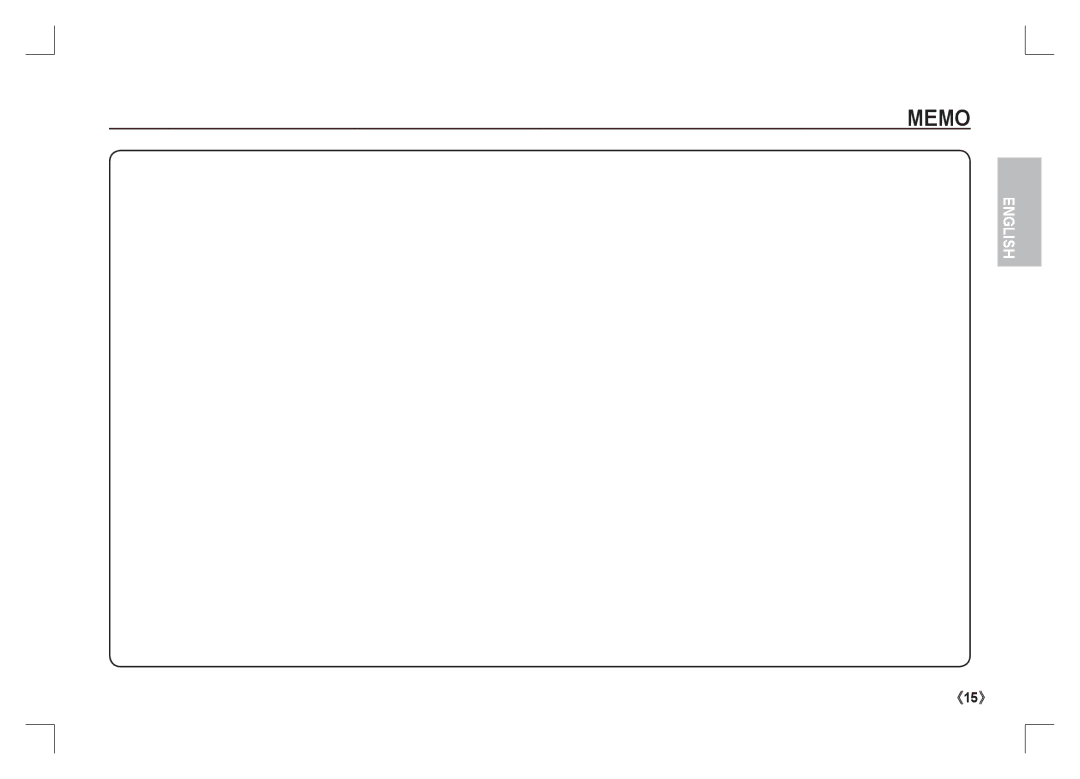 Samsung EC-S1065SBA/FR, EC-S1065PBA/FR manual Memo 