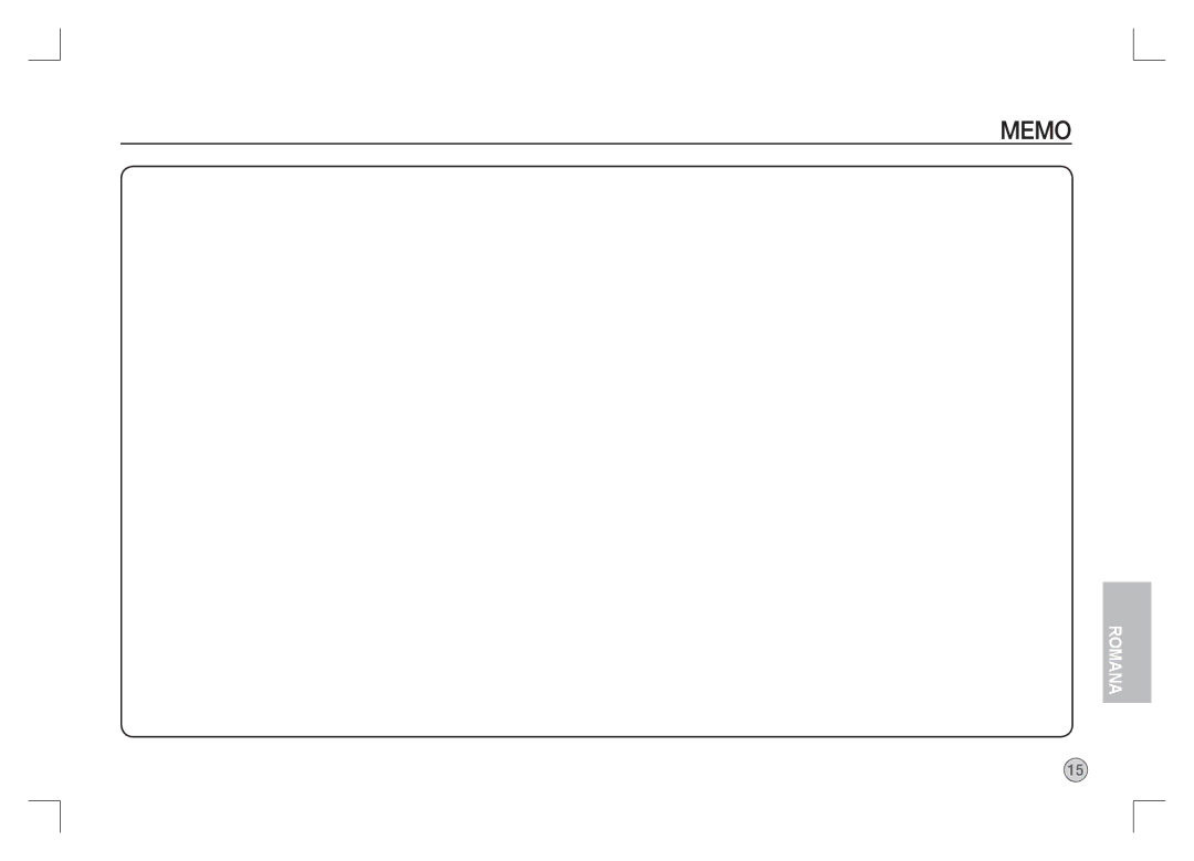 Samsung EC-S1065SBA/FR, EC-S1065PBA/FR manual Memo 