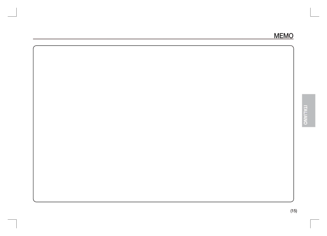 Samsung EC-S1065SBA/FR, EC-S1065PBA/FR manual Memo 