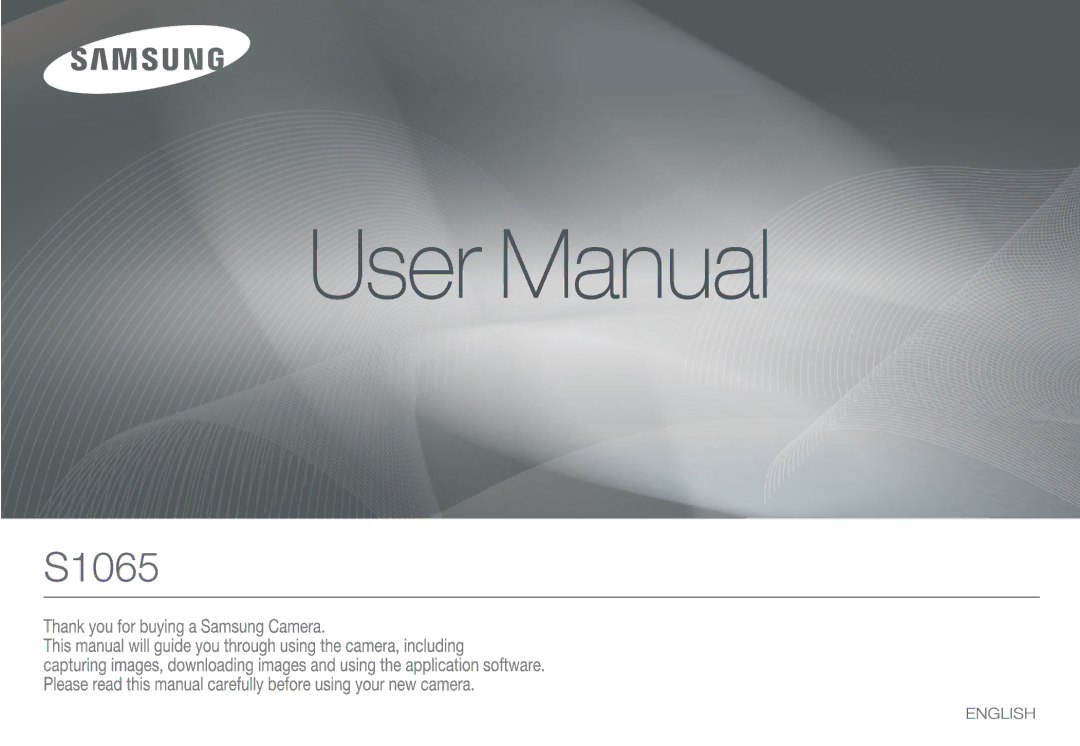 Samsung EC-S1065PBA/FR, EC-S1065SBA/FR manual 