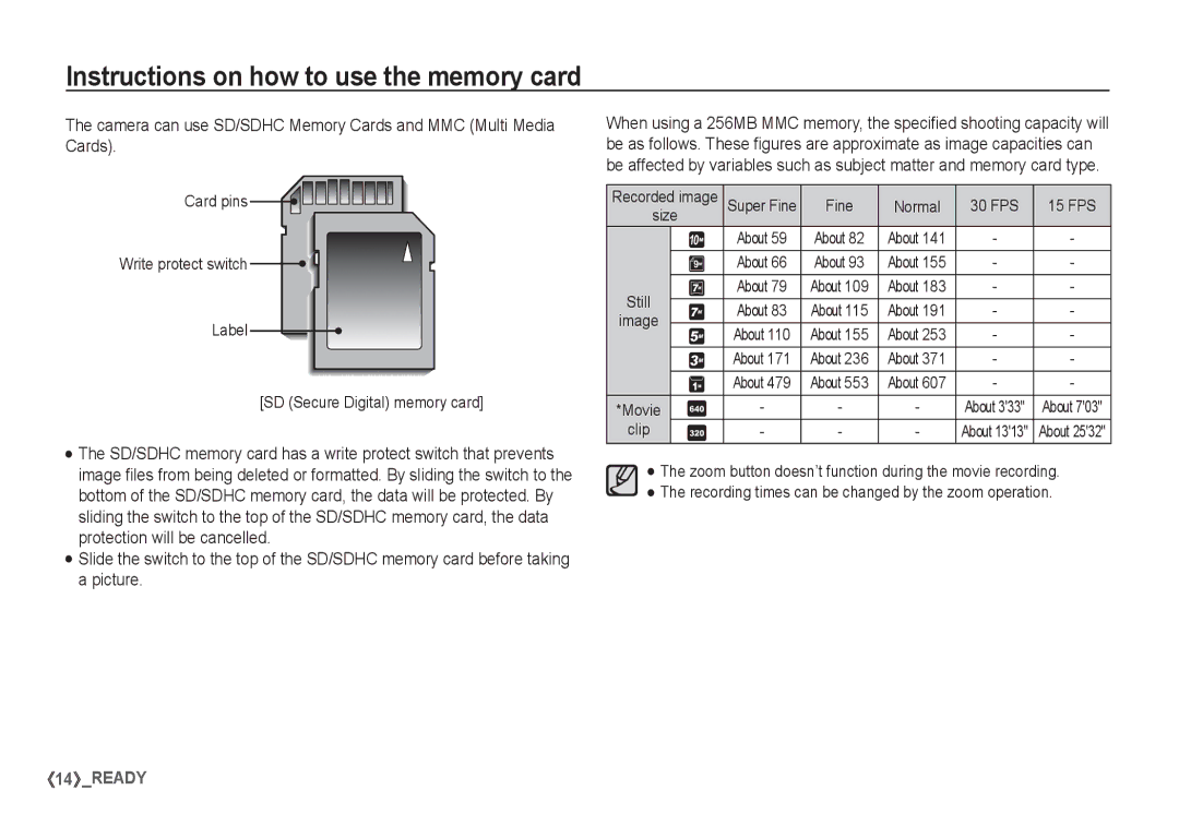 Samsung EC-S1065PBA/FR, EC-S1065SBA/FR manual About Movie 