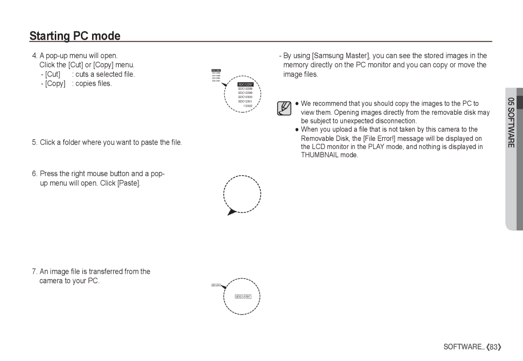 Samsung EC-S1065SBA/FR, EC-S1065PBA/FR manual Cut 