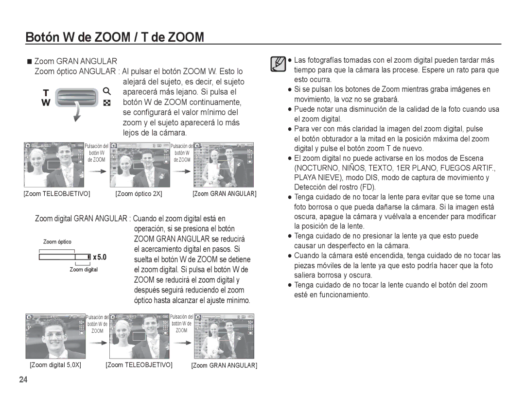 Samsung EC-S1070BBA/E2, EC-S1070BBA/FR, EC-S1070PBE/ZA, EC-S1070WBE/ZA, EC-S1070BBE/ZA Operación, si se presiona el botón 