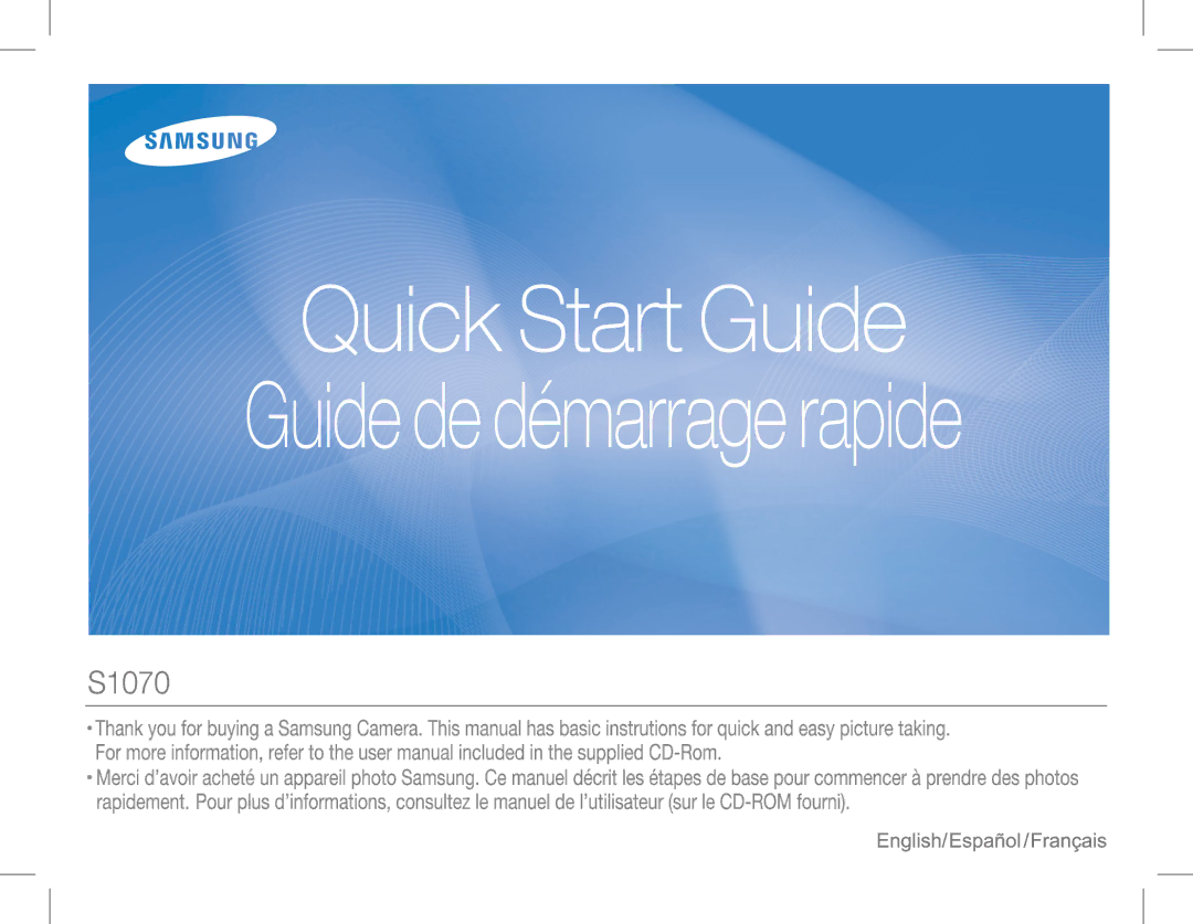 Samsung EC-S1070WBA/RU, EC-S1070PBA/RU, EC-S1070SBA/RU, EC-S1070BBA/RU manual 