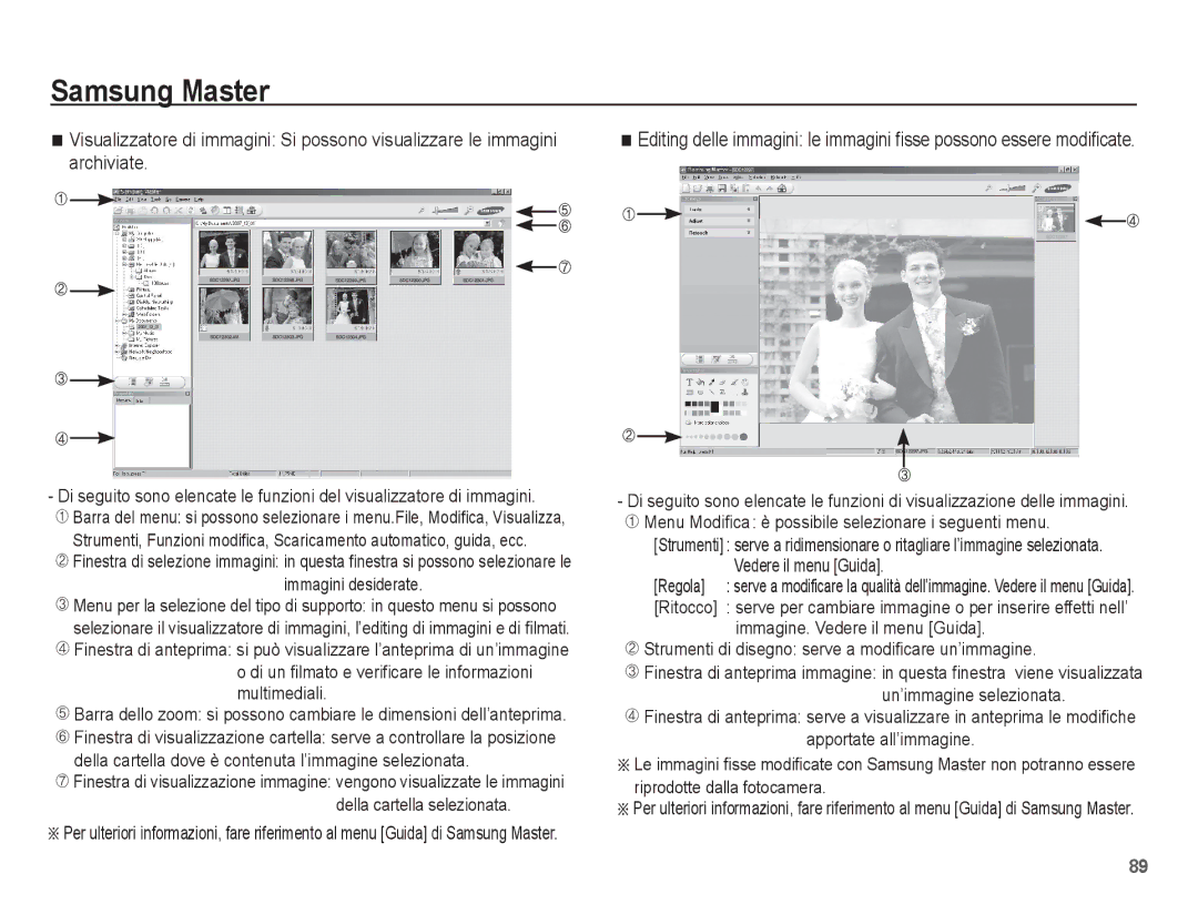 Samsung EC-S1070PBA/IT, EC-S1070BBA/IT manual Immagini desiderate, Di un filmato e verificare le informazioni multimediali 