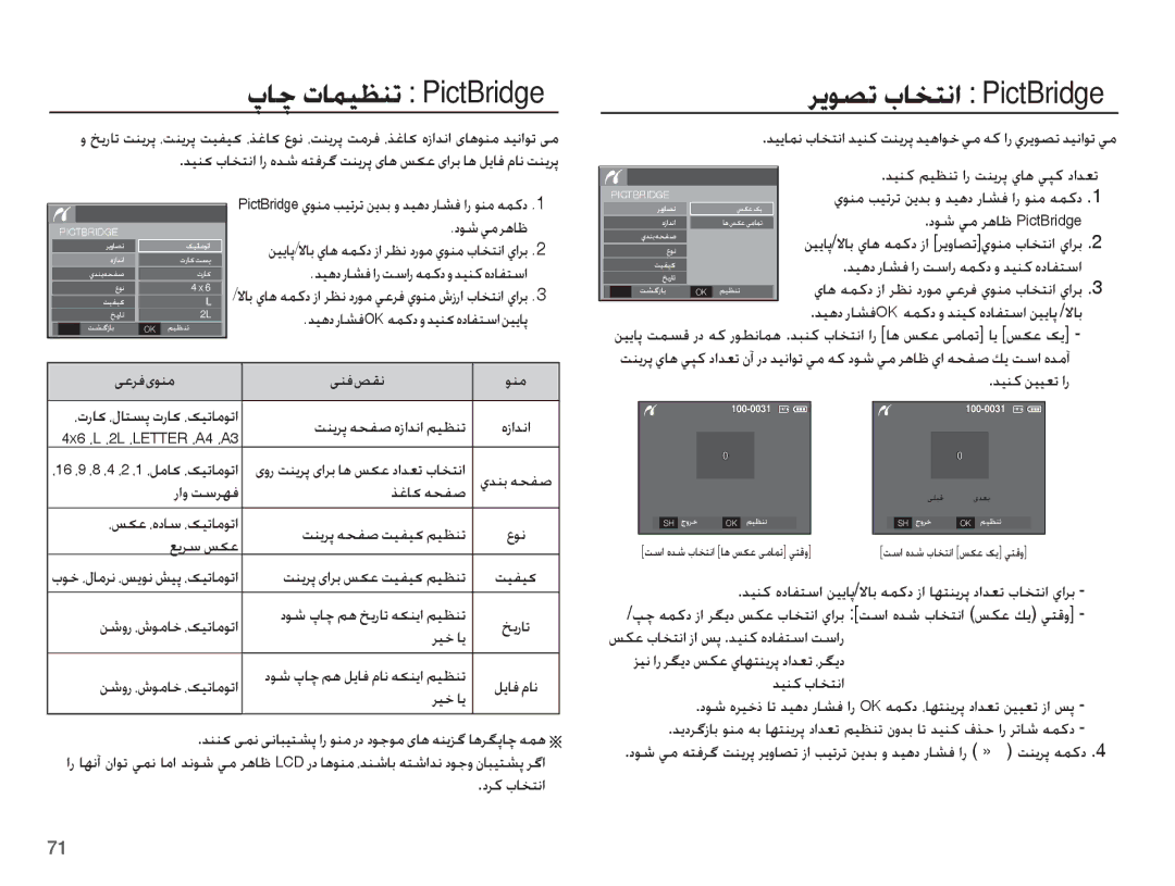 Samsung EC-S1070PDA/AS, EC-S1070SDA/AS, EC-S1070SBB/AS, EC-S1070BDA/AS manual ɁƾǩȝƾƵǥƮƶů PictBridge, ǍƁǞƫůțƾƈƄſȚ PictBridge 