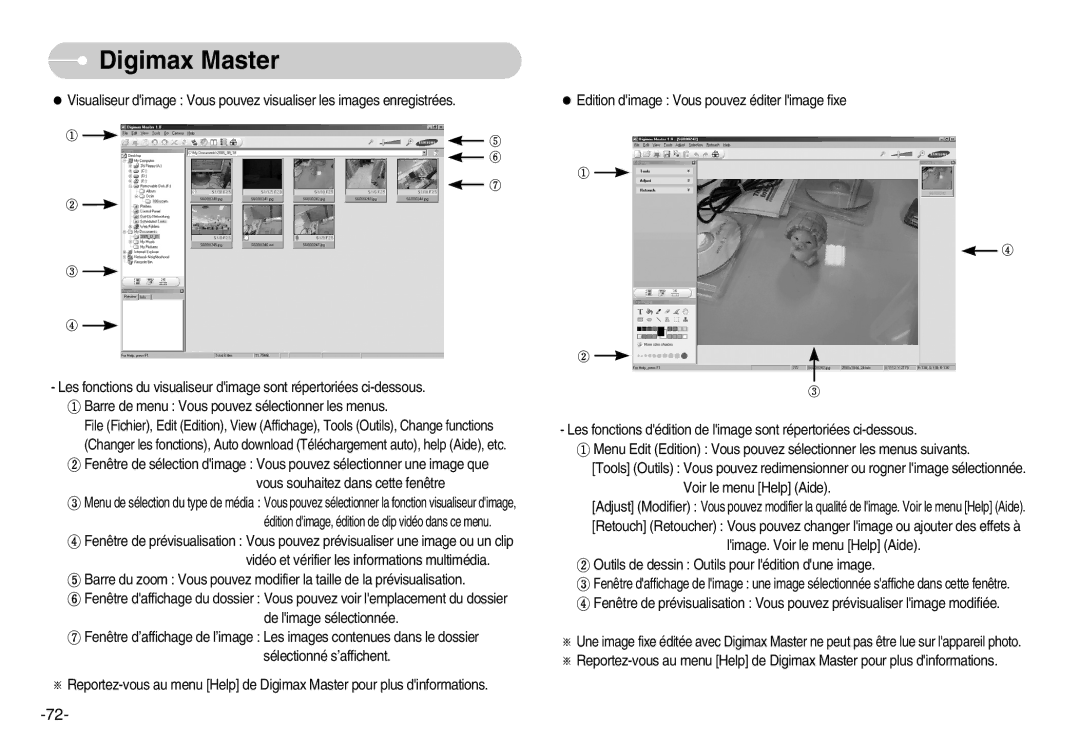 Samsung EC-S600ZSBD/E1, EC-S500ZBBA/FR, EC-S600ZSBB/FR, EC-S600ZBBB/FR, EC-S600ZBBA/DE, EC-S500ZSBA/FR manual Digimax Master 