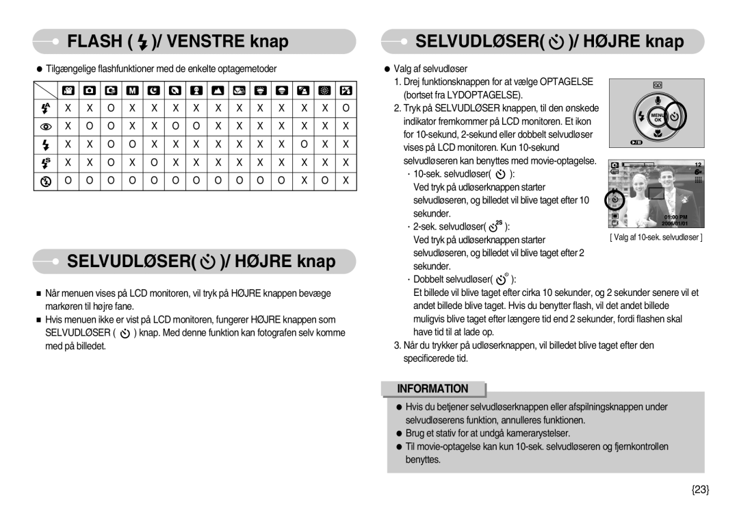 Samsung EC-S600ZBBA/DE, EC-S500ZPBA/E2 manual Selvudløser / Højre knap 