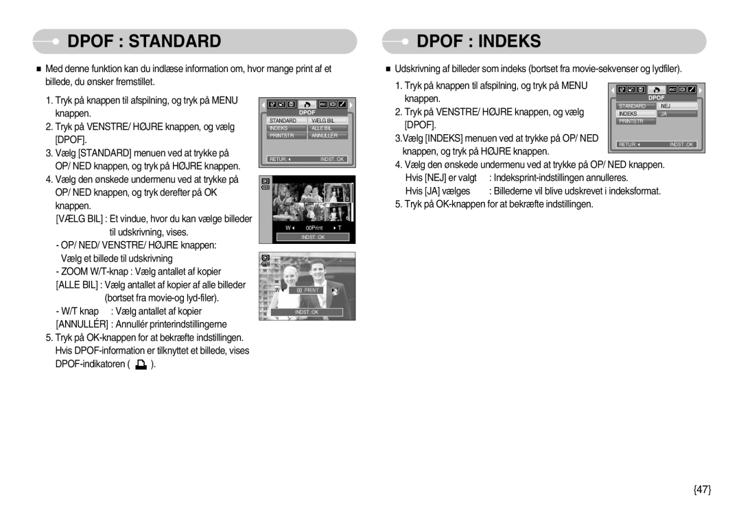 Samsung EC-S600ZBBA/DE, EC-S500ZPBA/E2 manual Dpof Standard 