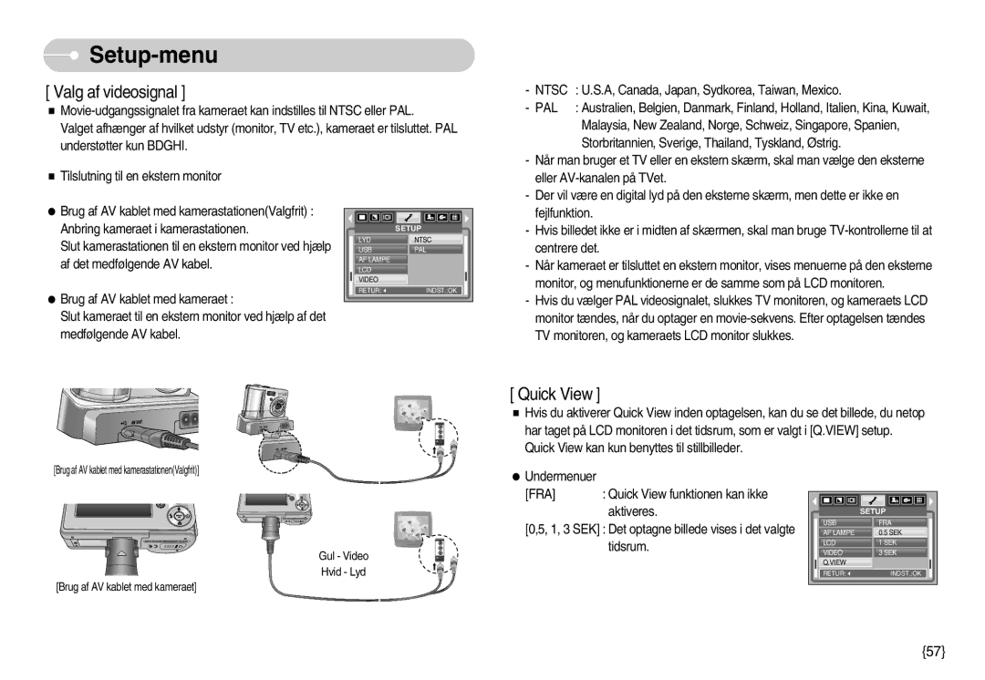 Samsung EC-S600ZBBA/DE, EC-S500ZPBA/E2 manual Ntsc, Pal 