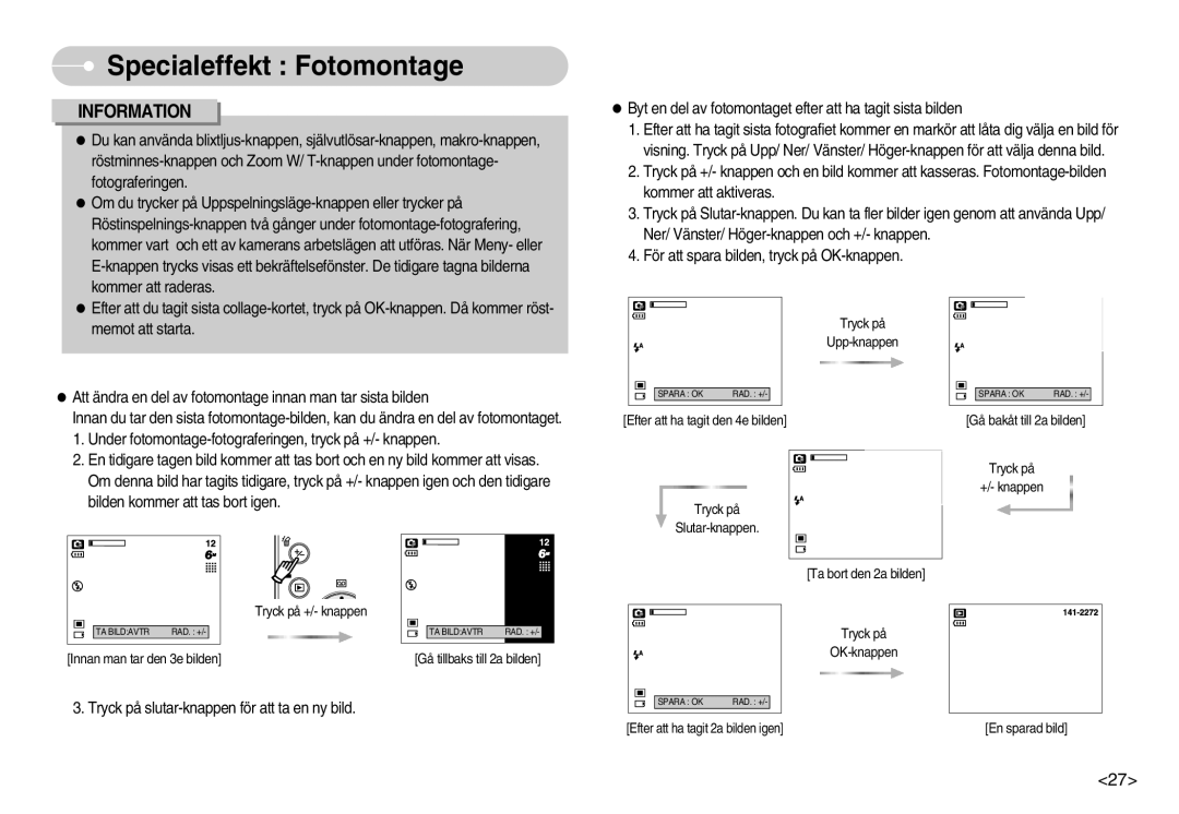 Samsung EC-S600ZBBA/DE, EC-S500ZPBA/E2 manual Tryck på slutar-knappen för att ta en ny bild 