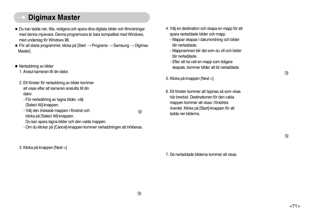 Samsung EC-S600ZBBA/DE, EC-S500ZPBA/E2 manual Digimax Master 