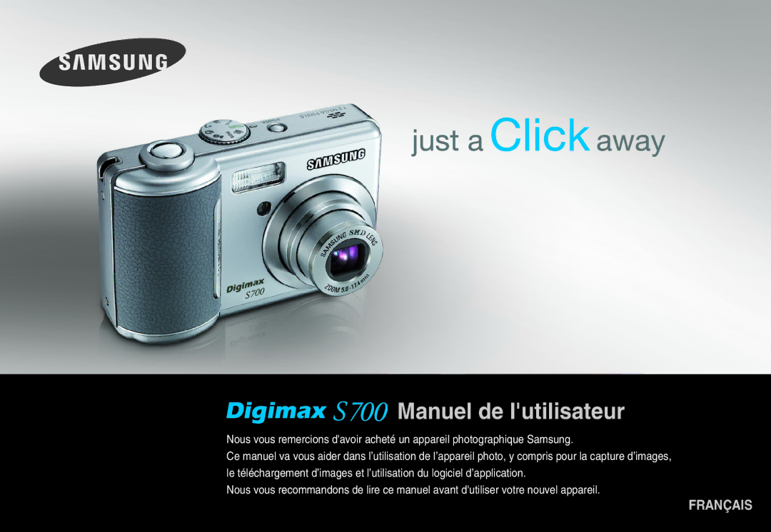 Samsung EC-S700ZBBC/FR, EC-S700ZBBB/FR, EC-S700ZSBB/FR, EC-S700ZSBA/FR, EC-S700ZSBB/E1 manual Manuel de lutilisateur 