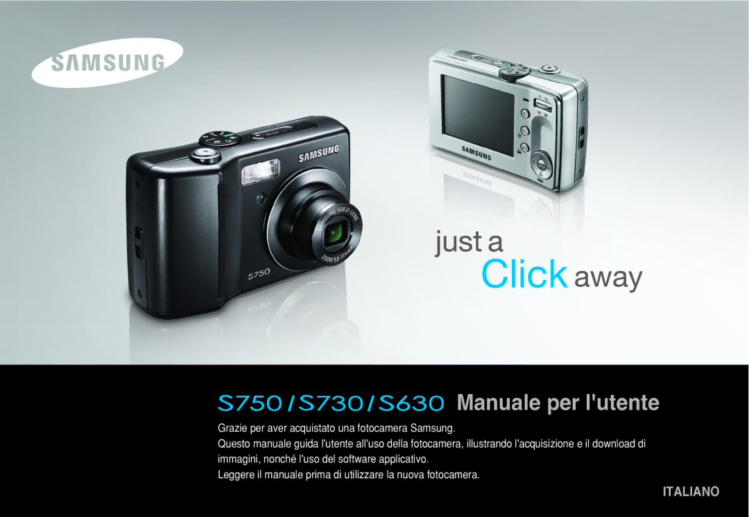 Samsung EC-S730ZBDA/DE, EC-S750ZBDA/E3, EC-S630ZPBB/E2, EC-S750ZSDA/E3, EC-S630ZEBB/E2, STW-S630S manual Manuale per lutente 