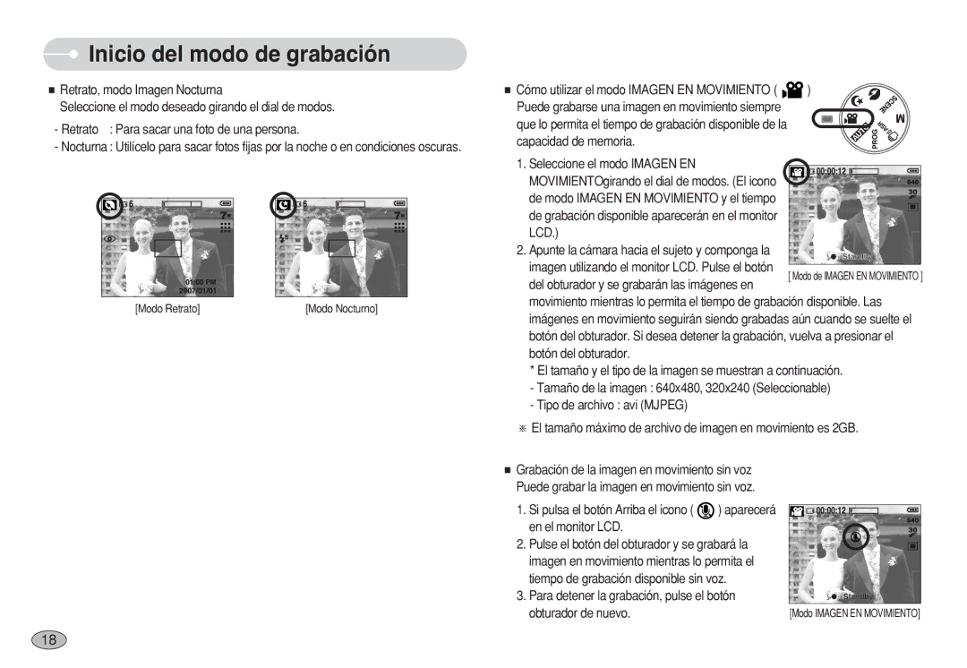 Samsung EC-S750ZBBA/AS, EC-S750ZRBB/E1, EC-S750ZBDA/E3, EC-S730ZBDA/DE, EC-S630ZRBB/E1 manual Aparecerá En el monitor LCD 